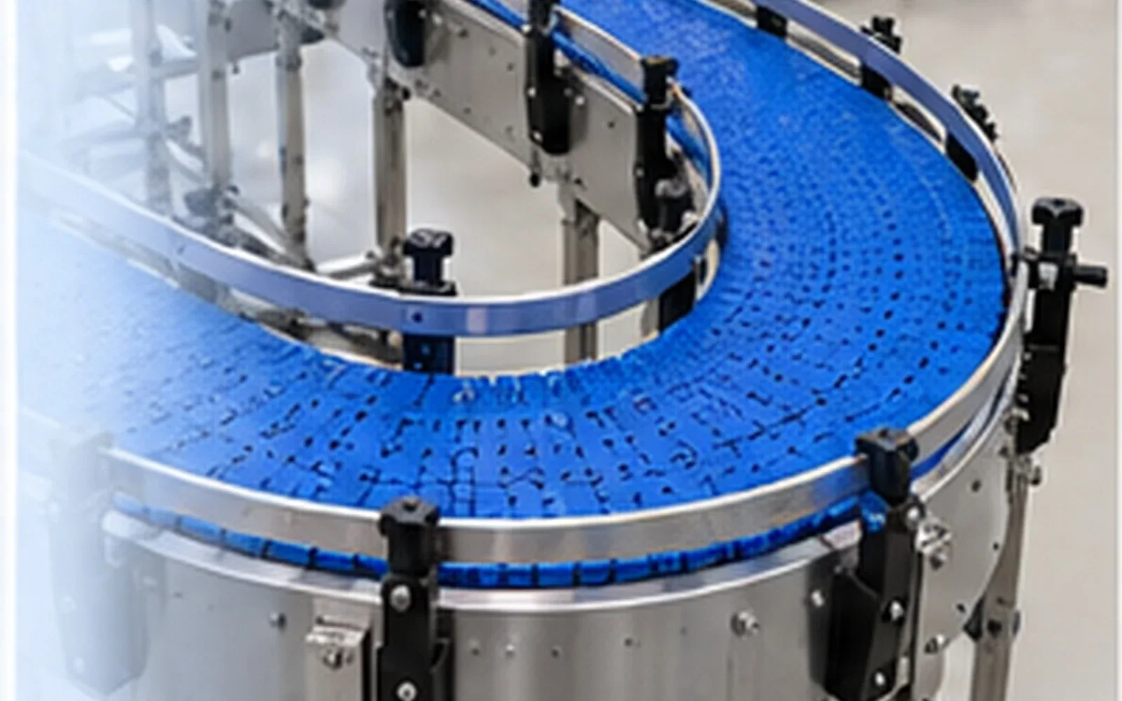 1285 Series Radius Belt with Rollers application
