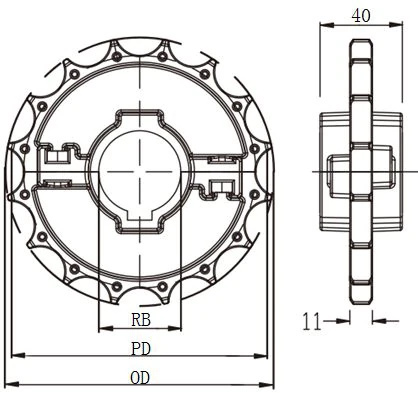 1050 Magnetic Sideflex Single Hinge Chain measurement and matching guide