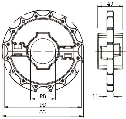 783 Magnetic Sideflex Single Hinge Chain measurement and matching guide