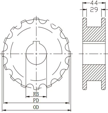 1775 Gapless Sideflex Single Hinge Chain measurement and matching guide