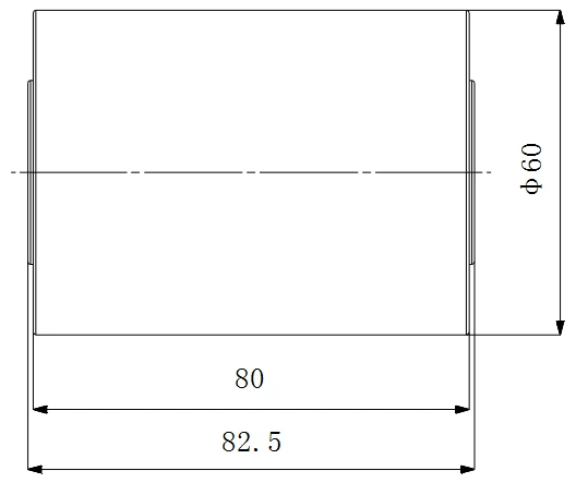 Return Roller PJ0544 dimension drawing